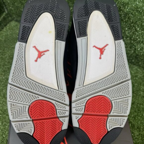 Nike Air Jordan 4 Retro Black Canvas - Picture 7 of 7